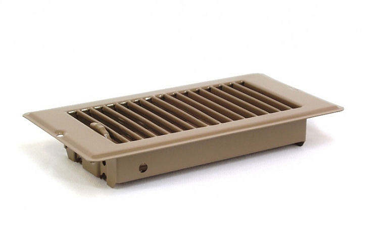 4 x 8-Inch Brown Steel Deluxe Floor Register 2 4 x 8-Inch Brown Steel Deluxe Floor Register