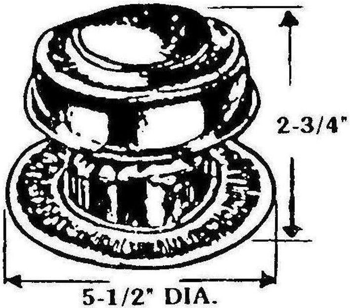 2-Inch Steel Plumbing Vent Cap