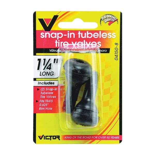 1-1/4-Inch Monkey Grip Snap-In Tubeless Tire Valve 2-Pack