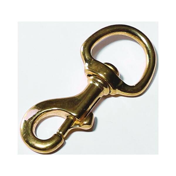 Polished Bronze Bolt Snap, 130-Pound Working Load