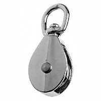 Single Sheave Single Wheel Swivel Eye Rope Pulley 1-1/2 In