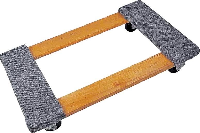 1000-Pound Capacity Wood Furniture Dolly