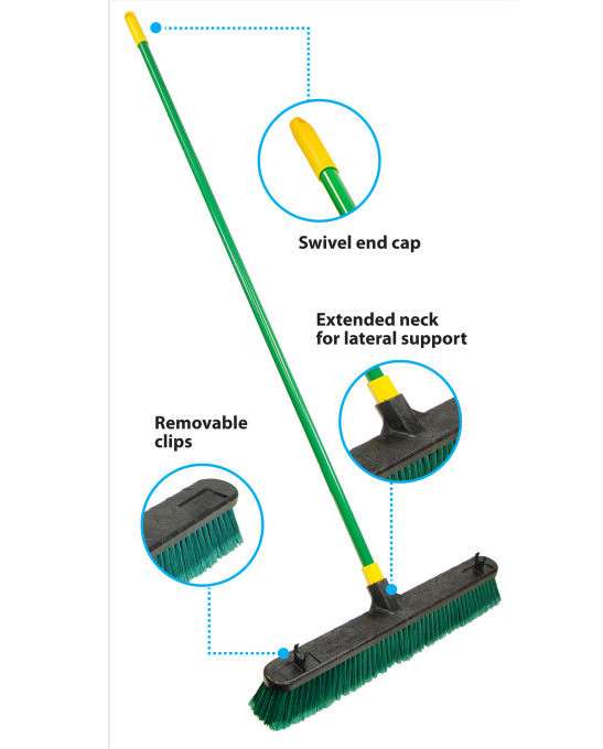 24-Inch Bulldozer Multi-Surface Push Broom