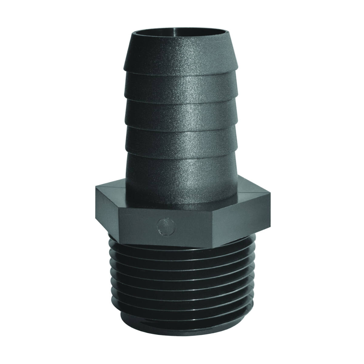 Straight Black Polypropylene Pipe To Hose Adapter