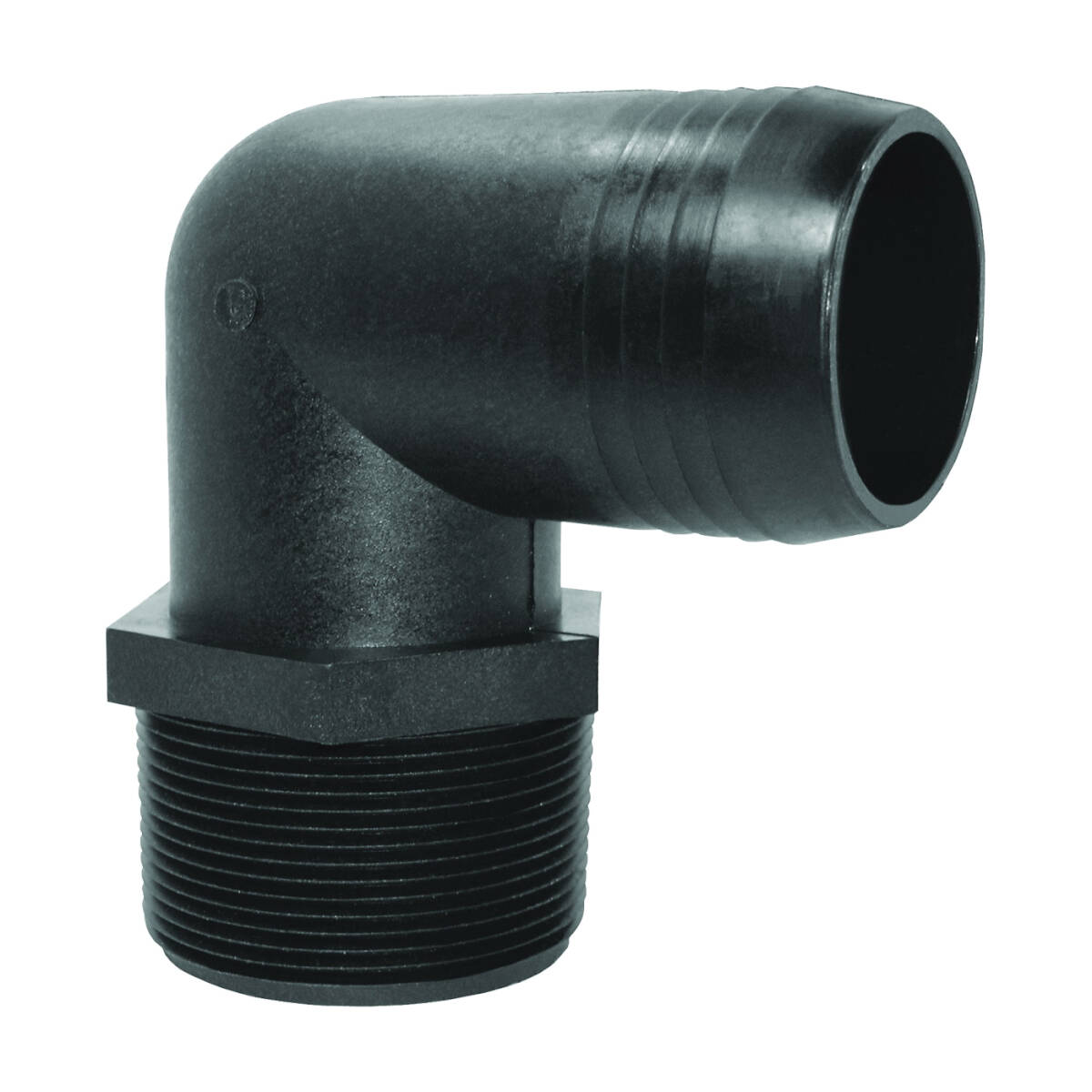 1 x 1-Inch Mnpt X Barb Polypropylene 90-Degree Elbow