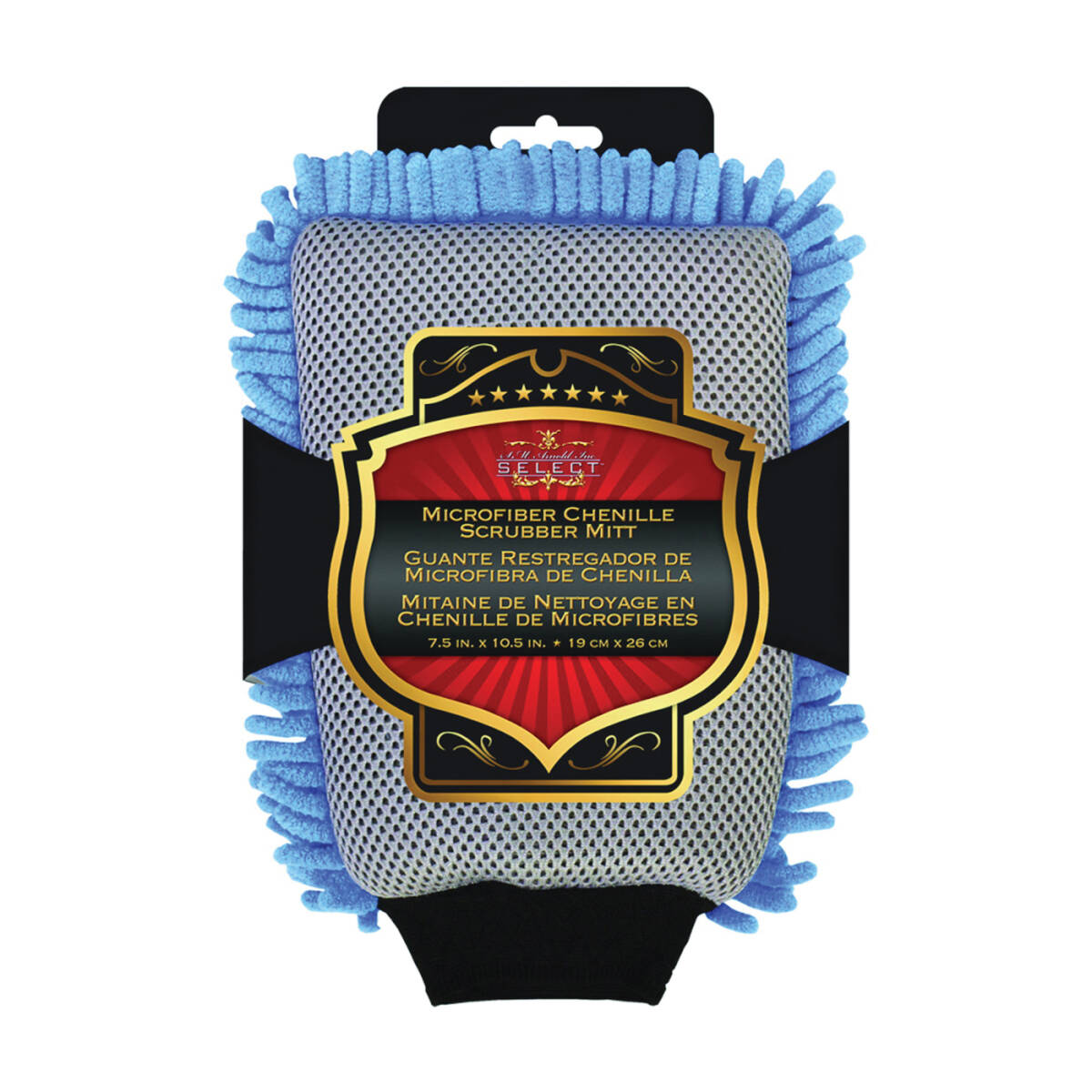 10-1/2 x 7-1/2-Inch Microfiber Cloth 2-In-1 Wash Mitt
