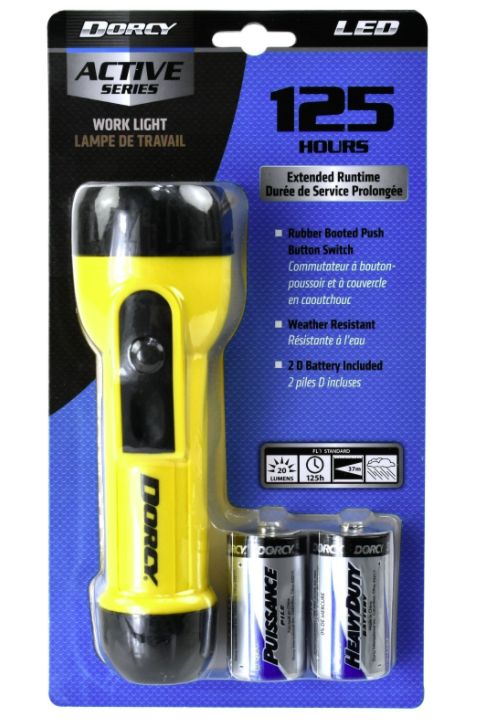 Yellow LED Work Light Flashlight 5 Yellow LED Work Light Flashlight