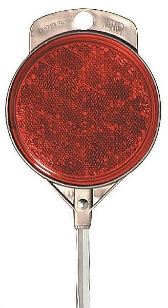 Aluminum Barrel Red Standard Driveway Marker