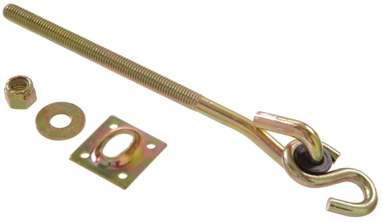 Hardware Essentials™ Zinc & Yellow Dichromate Swing Hook Kits With Machine Bolts