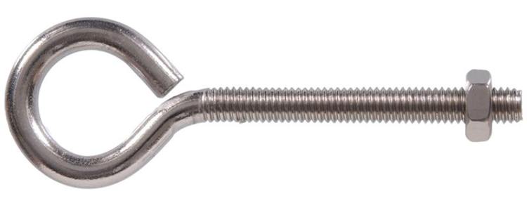 Hardware Essentials™ 1/4-20 x 2-Inch Eye Bolt With Hex Nut