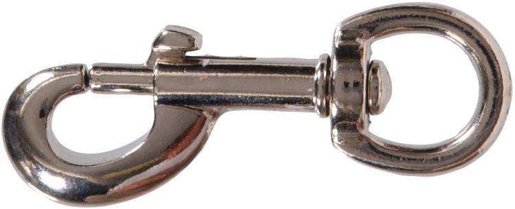 Hardware Essentials™ 5/8 x 3-5/8 in In. Nickel Plated Round Swivel Eye Bolt Snap
