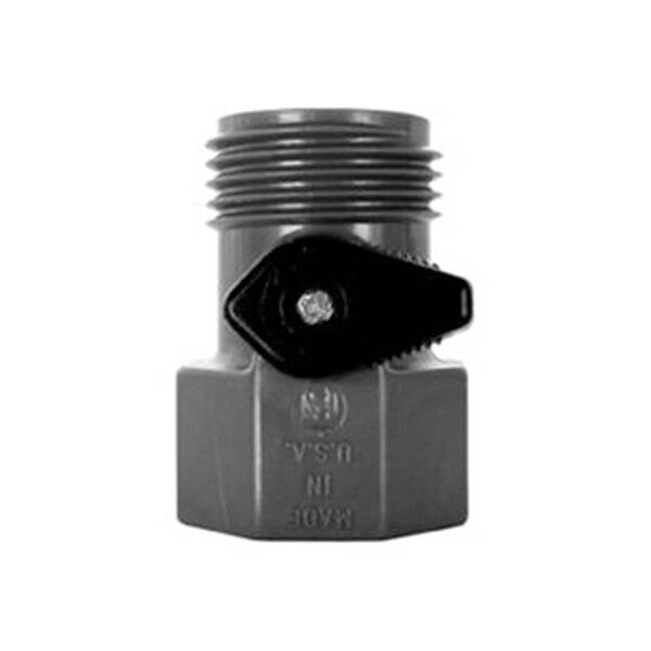 Nylon Shut-Off Garden Hose Valve Fght X Mght