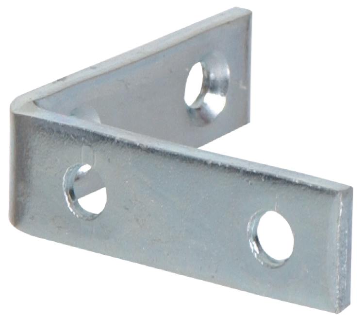 2-1/2 x 5/8 in Zinc Plated Corner Brace