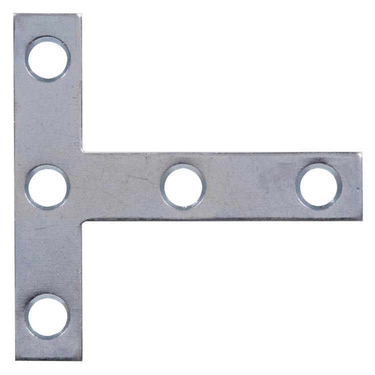 3 x 3-Inch Zinc Plated T-Plate