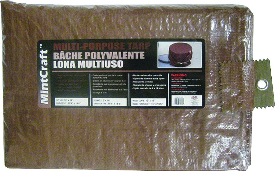 10x12 Medium Duty Brown Tarp