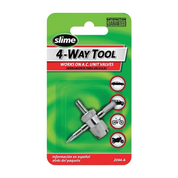4 Ports/Ways Steel Tire Valve Tool