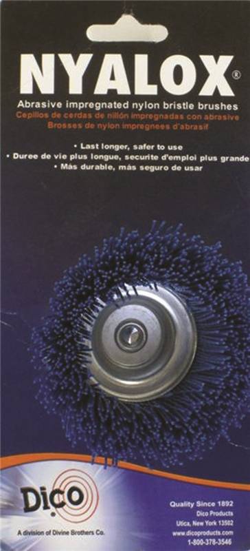 2-1/2-Inch Blue Wire Cup Brush