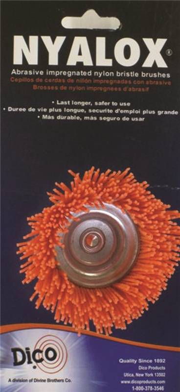 2-1/2-Inch Orange Wire Cup Brush