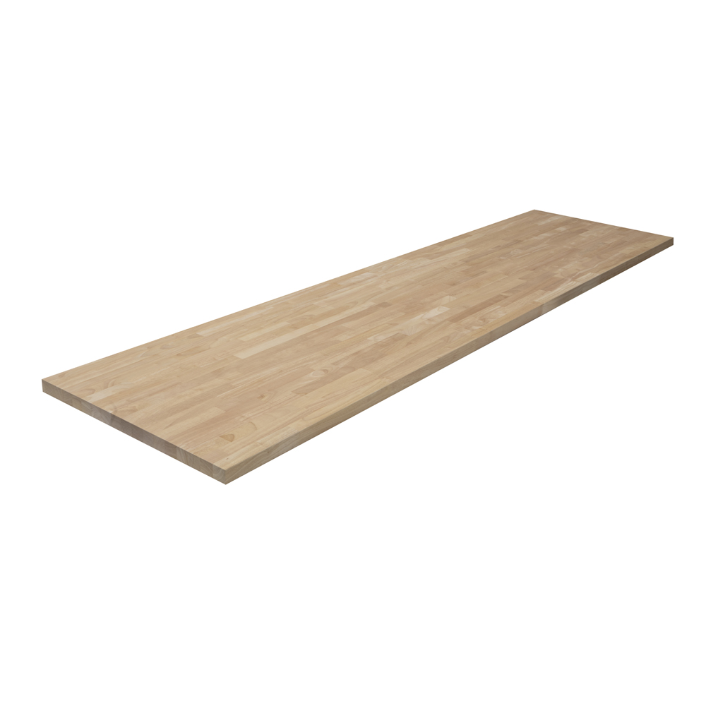 98 x 25 x 1.5-Inch Hevea Butcher Block Wood Top