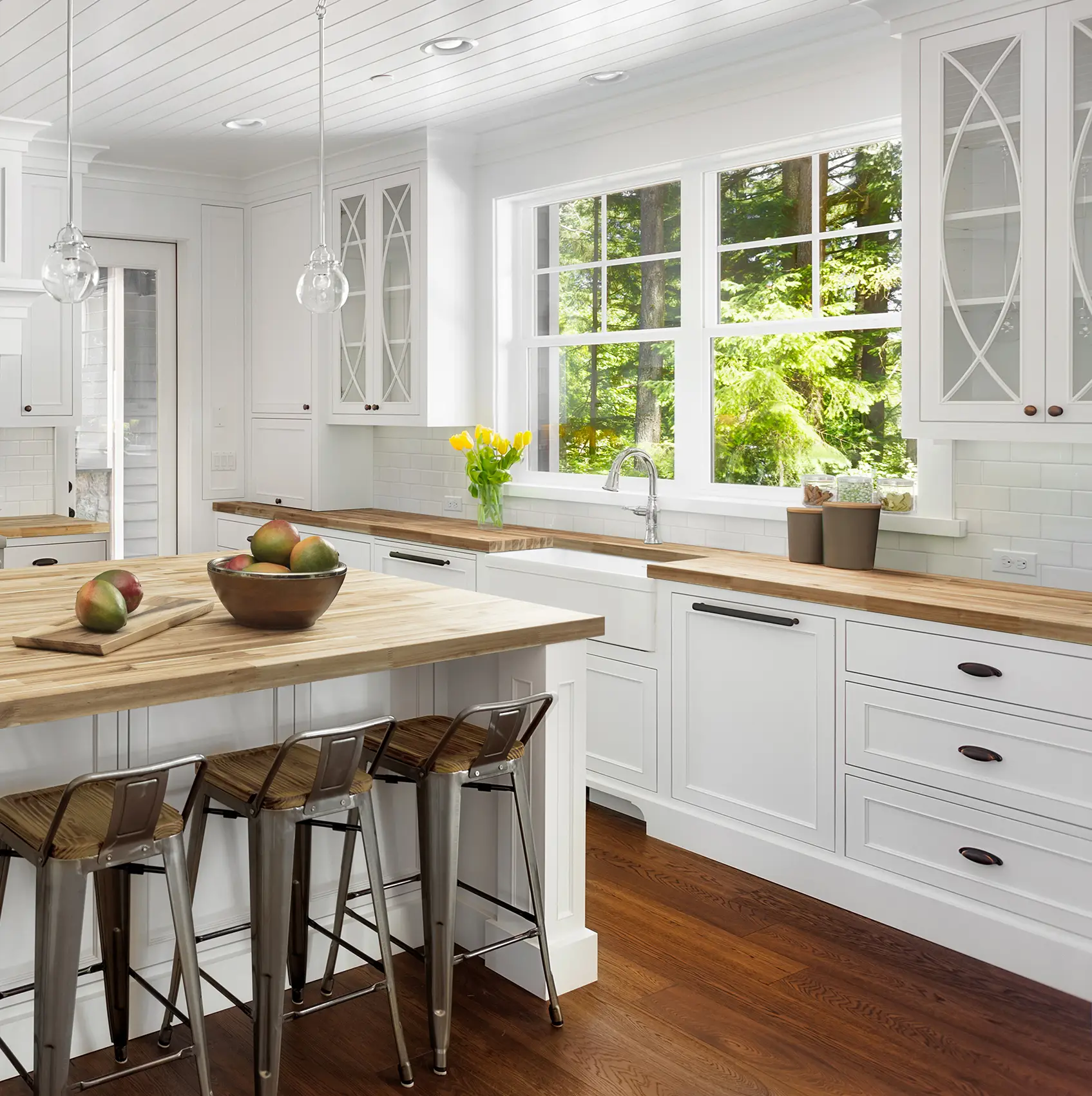 74 x 39 x 1.5-Inch Acacia Butcher Block Wood Top