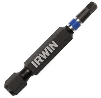 #2 Square S2 Steel Recess Impact Screwdriver Power Bit, 2-Pack