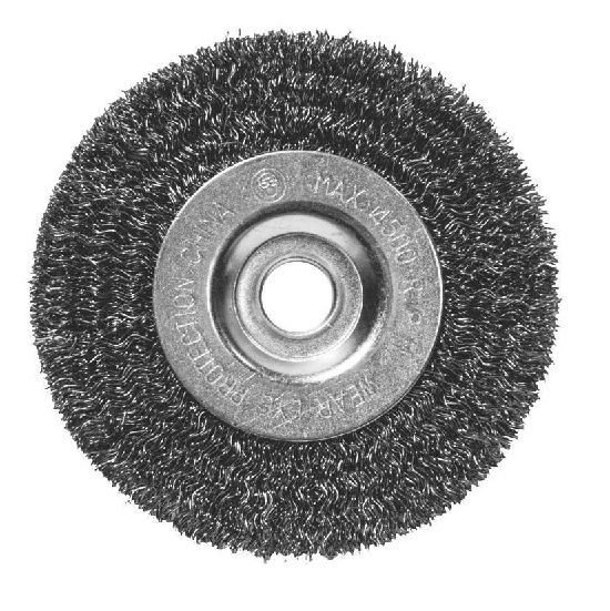 4-Inch Coarse Crimped Bench Grinder Wire Wheel