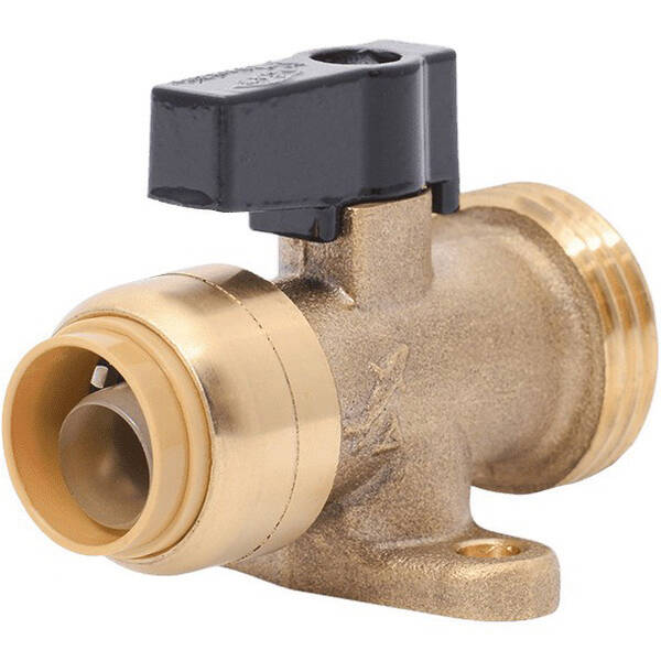 1/2 x 3/4-Inch Push-Fit X Mht Straight Stop Valve