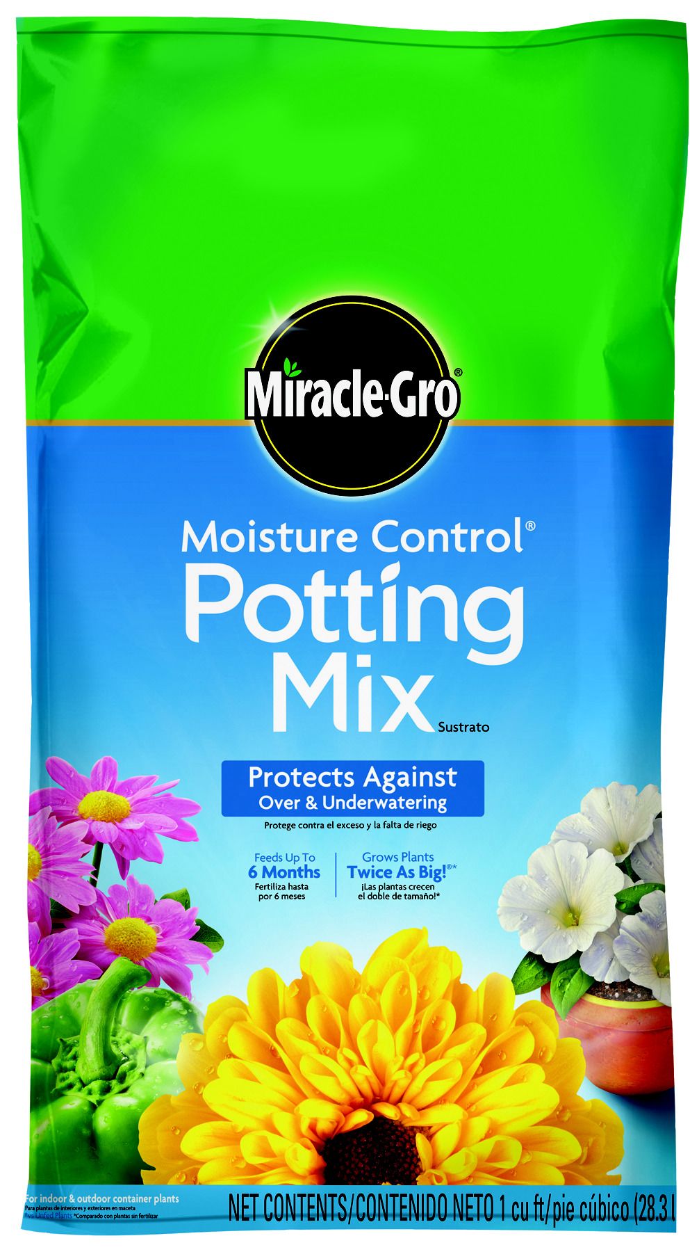 1-Cu. Ft. Moisture Control® Potting Mix, 0.21-0.11-0.16 2 1-Cu. Ft. Moisture Control® Potting Mix, 0.21-0.11-0.16