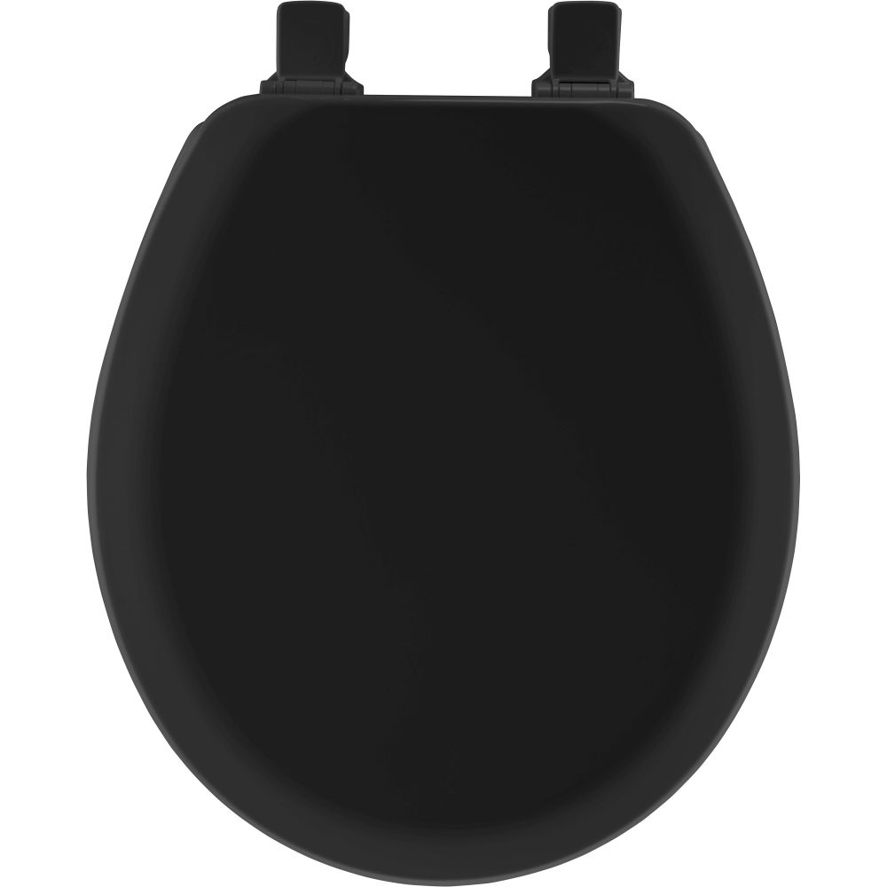 Round Molded Wood Toilet Seat Black 2 Round Molded Wood Toilet Seat Black