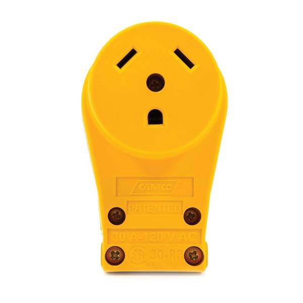 30-Amp 125-Volt Rv Female Replacement Receptacle 3 30-Amp 125-Volt Rv Female Replacement Receptacle
