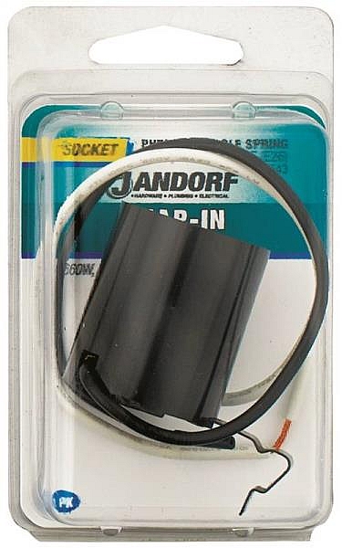 Snap-In Medium Base Single Spring Clip Lamp Socket