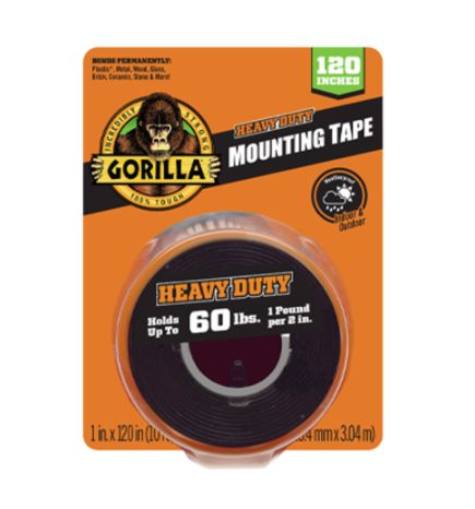 1 x 120-Inch Black Heavy Duty Mounting Tape