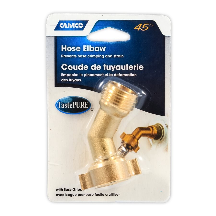 45° Brass Hose Elbow With Easy Gripper 2 45° Brass Hose Elbow With Easy Gripper