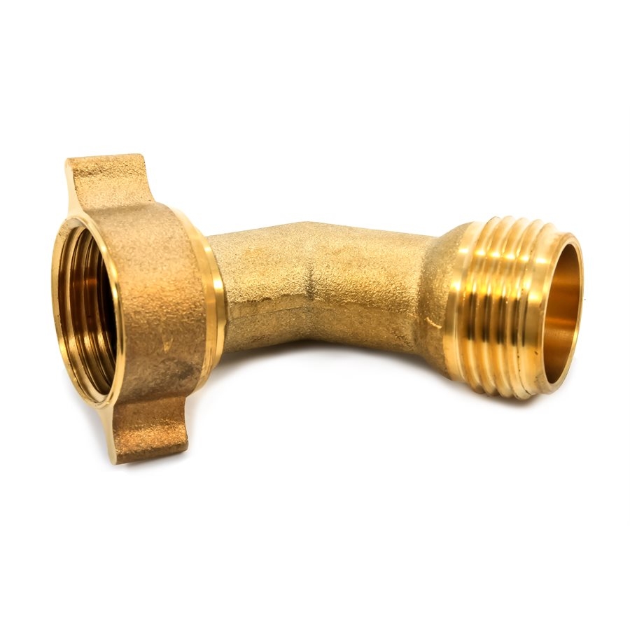 45° Brass Hose Elbow With Easy Gripper 3 45° Brass Hose Elbow With Easy Gripper