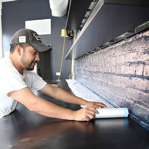 22m X 0.6m 0.5 Mil Thick Clear Tape And Drape Masking Film 2 22m X 1.8m Clear EasyMask Masking Film
