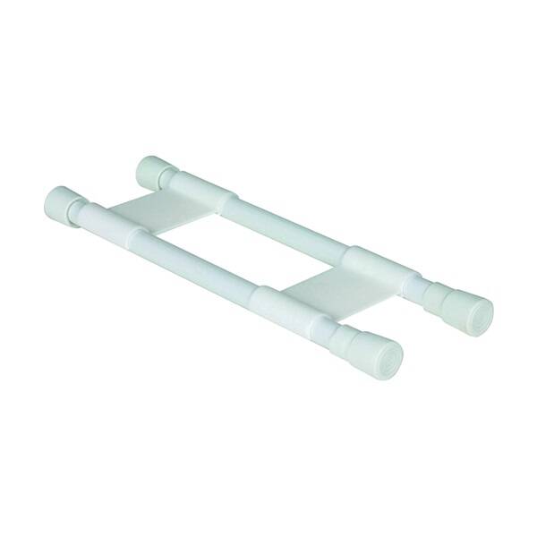 White Plastic Cupboard Bar, 10 To 17-Inch