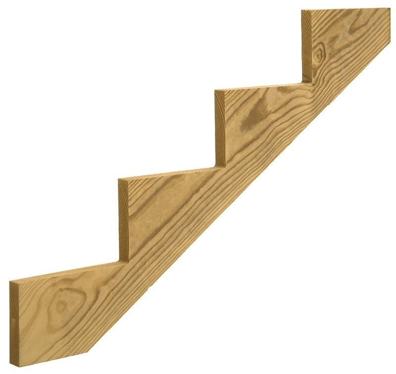 47-1/2-Inch 4-Step Stair Stringer