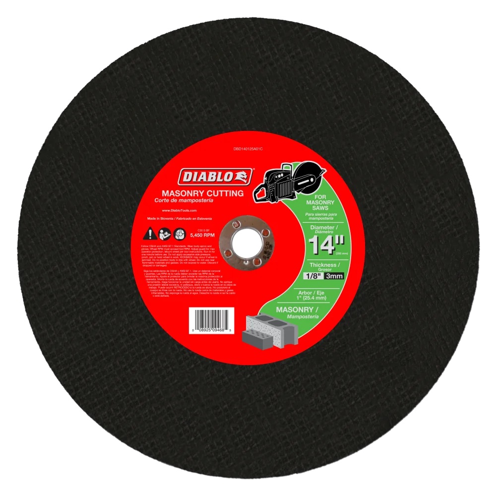 14-Inch Masonry High Speed Cut Off Disc 2 14-Inch Masonry High Speed Cut Off Disc