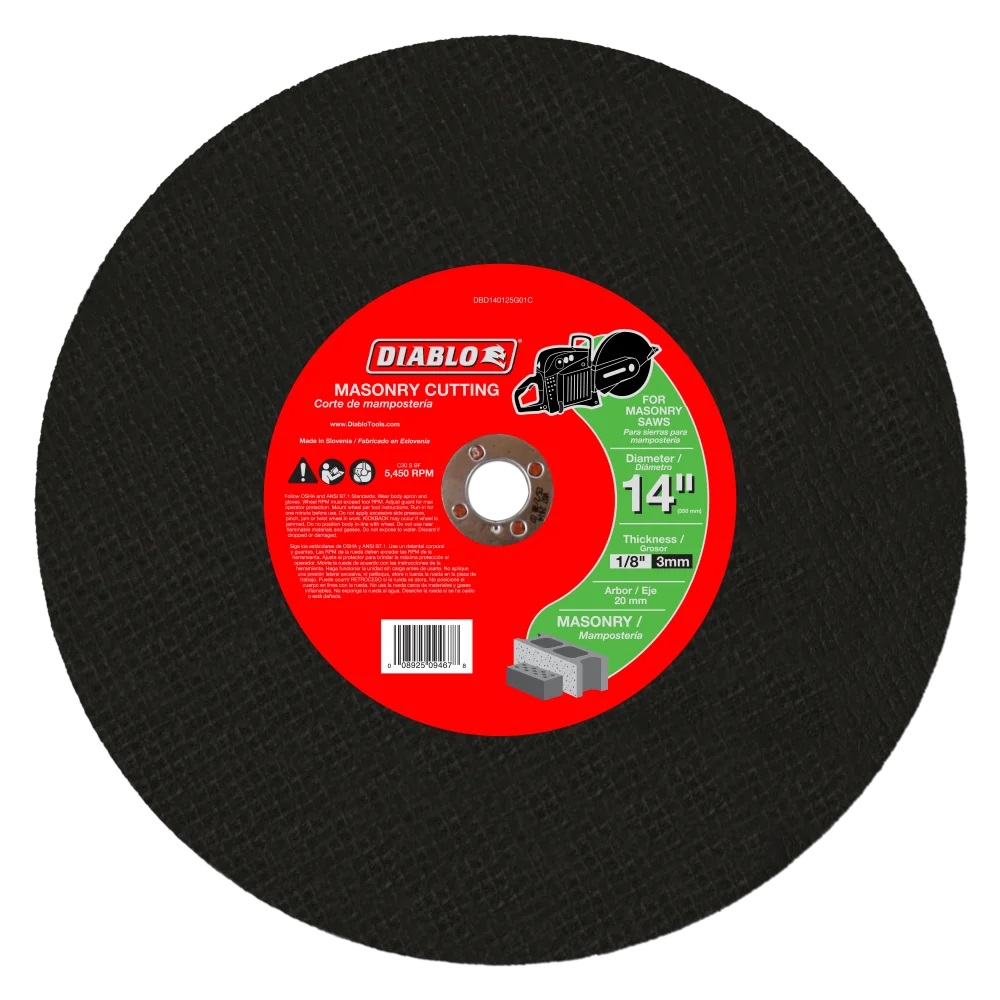 14-Inch Masonry High Speed Cut Off Disc 20-Mm 2 14-Inch Masonry High Speed Cut Off Disc 20-Mm