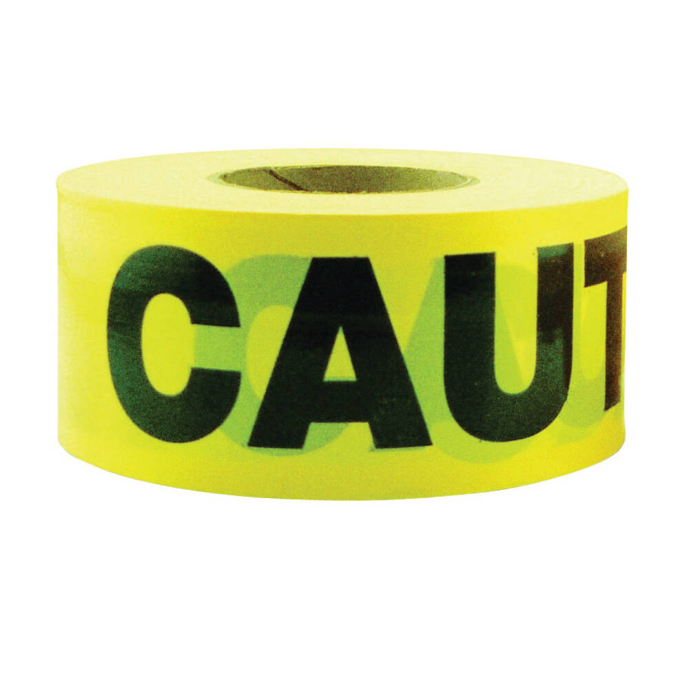 3-Inch X 1000-Foot Yellow Caution Barricade Safety Tape