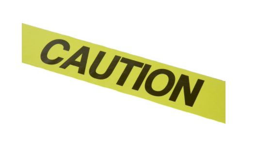3-Inch X 300-Foot Yellow Polyethylene Caution Barricade Safety Tape