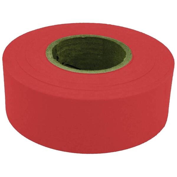 1-3/16-Inch X 300-Foot Red Polyethylene Flagging Tape