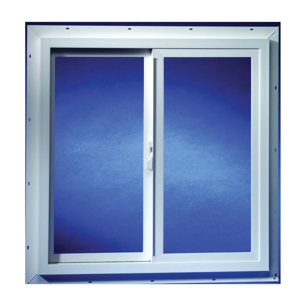 23-1/2-Inch Oaw 2-1/4-Inch Oad Double Slider Utility Window