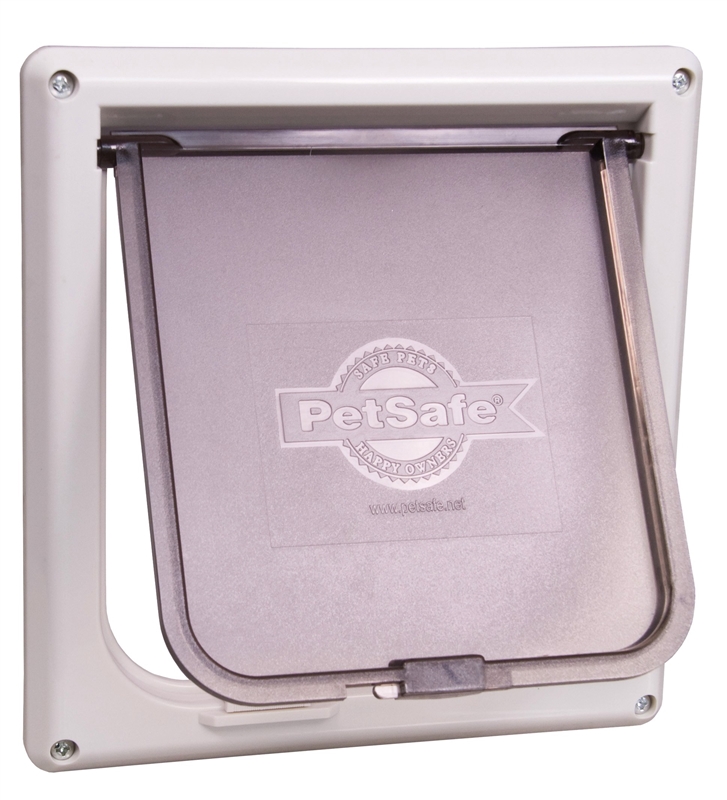 White Plastic Pet Door 2 White Plastic Pet Door