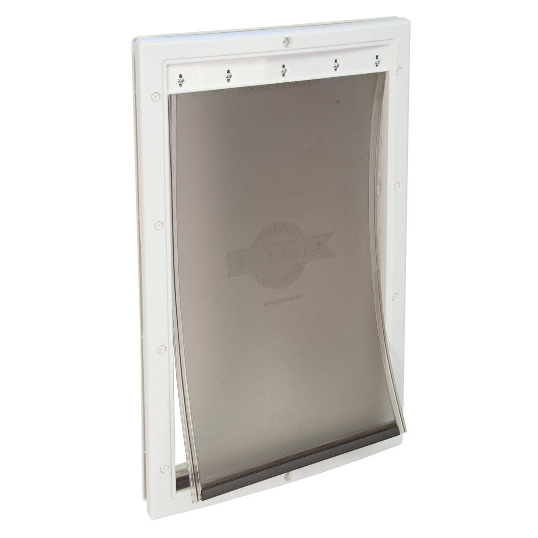 Large White Plastic Pet Door