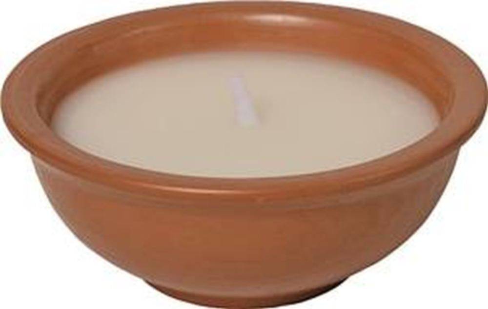 6-Inch Terra Cotta Citronella Candle