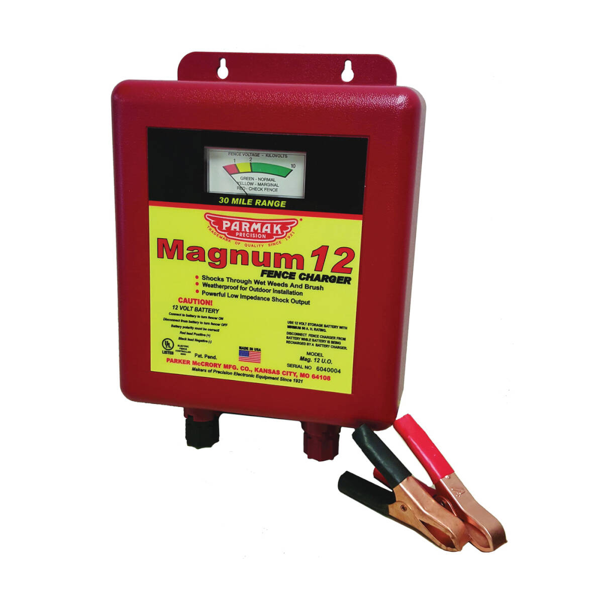 12-Volt Battery Electric Fence Charger