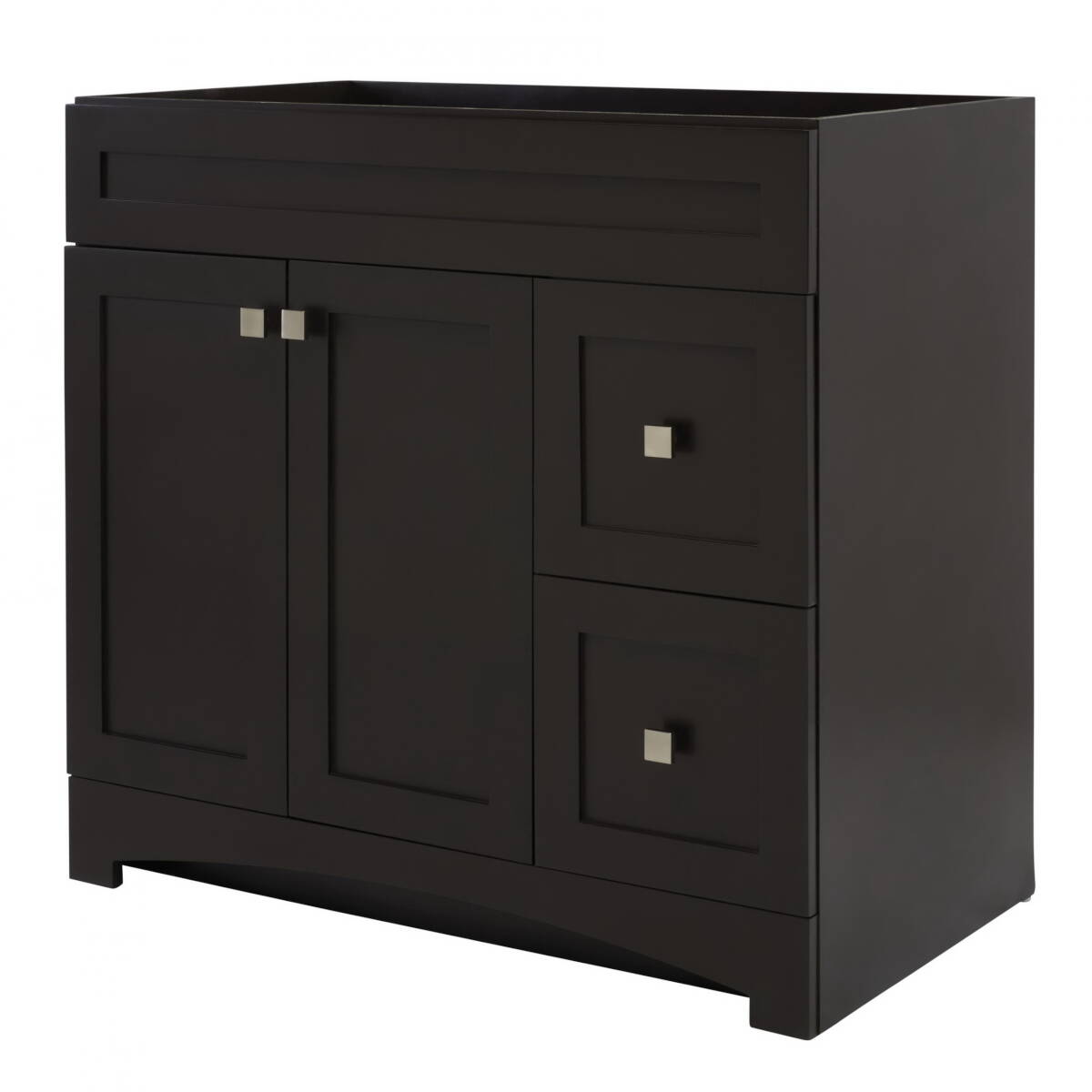 21-Inch X 36-Inch X 34-Inch Black Coffee 2-Drawer Monterrey Vanity 3 21-Inch X 36-Inch X 34-Inch Black Coffee 2-Drawer Monterrey Vanity