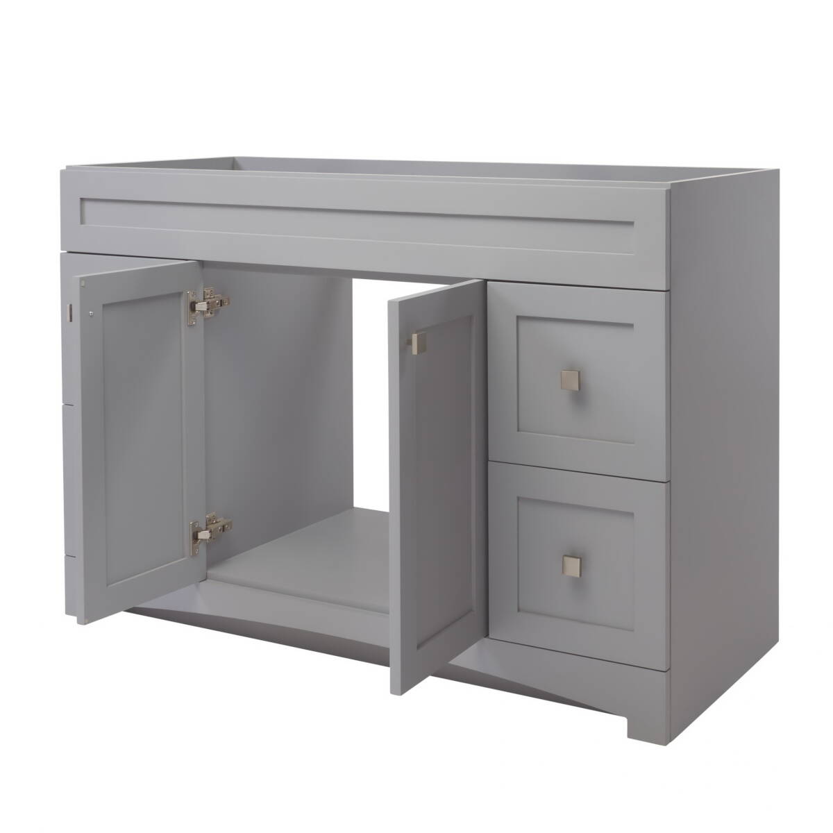 21-Inch X 48-Inch X 34-Inch Cool Gray 4-Drawer Monterrey Vanity
