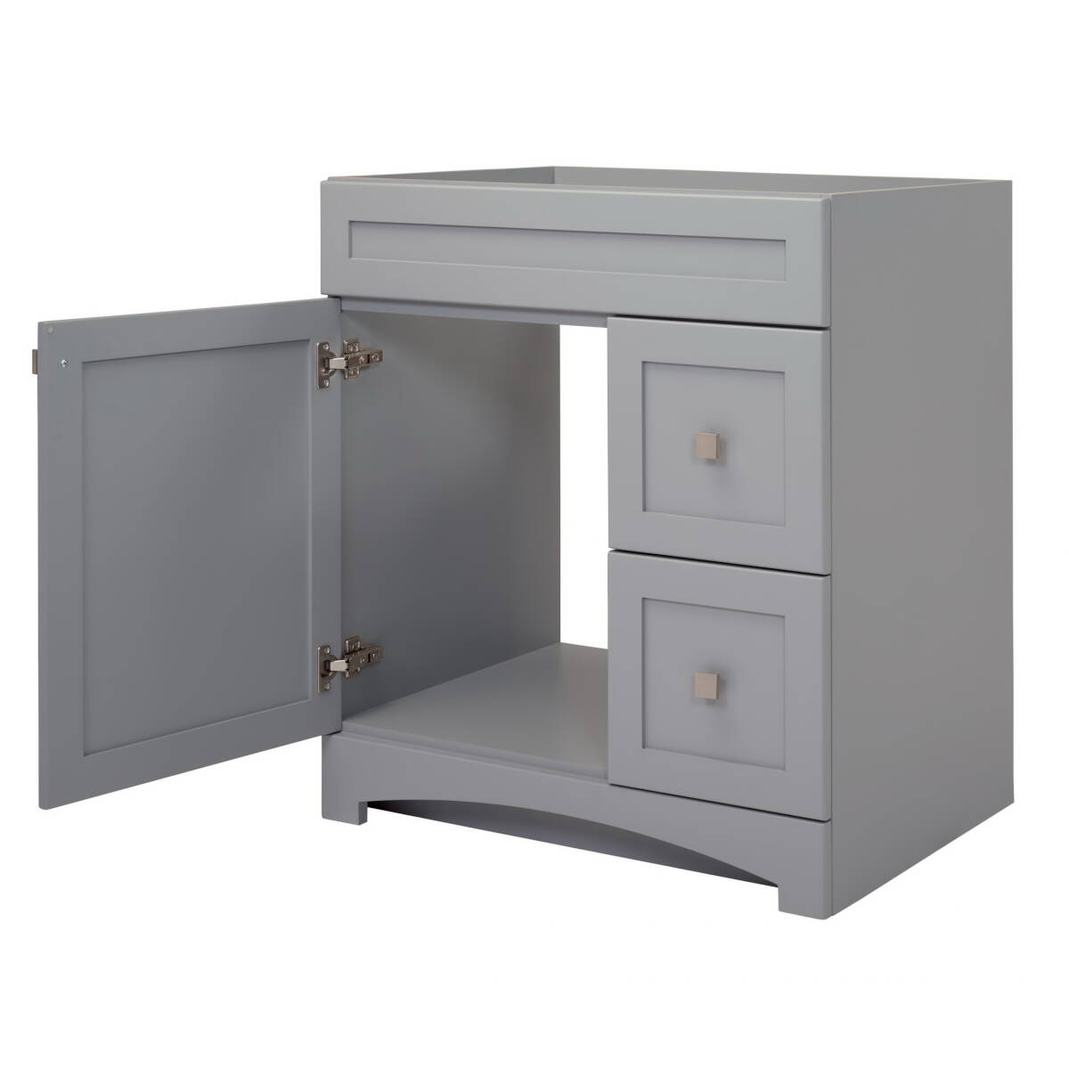 21-Inch X 30-Inch X 34-Inch Cool Gray 2-Drawer Monterrey Vanity